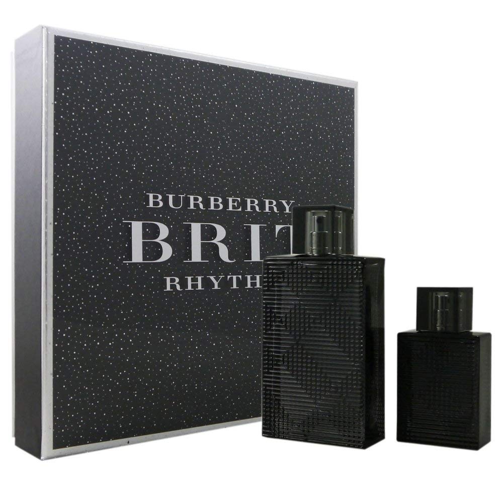Damaged - Set - Burberry Brit Rhythm 90ml EDT Spray + 30ml EDT Spray For Men