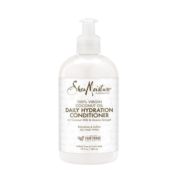 Shea moisture 100%virgin coconut oil daily hydration conditioner sulfate free and color safe 13fl.oz./384ml.