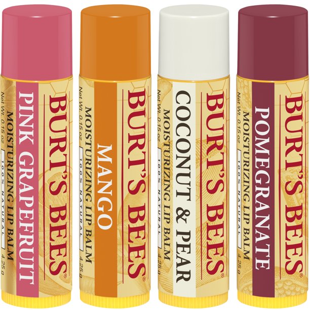 Burt's Bees Superfruit 4 pack moisturizing lip balms