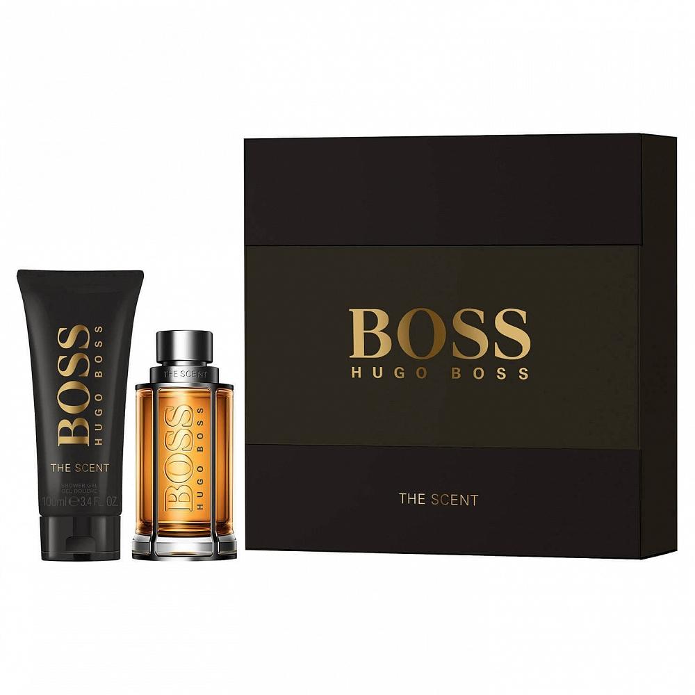 Set - Boss The Scent for Him 50ml Edt Spr + 100ml S/G- (DAMAGE)